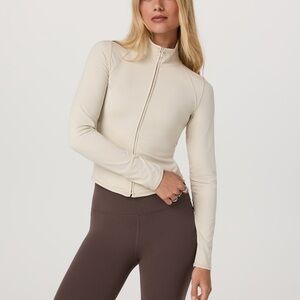 Vuori AllTheFeels full zip  Zip-Up Jacket in bone - nwt - medium